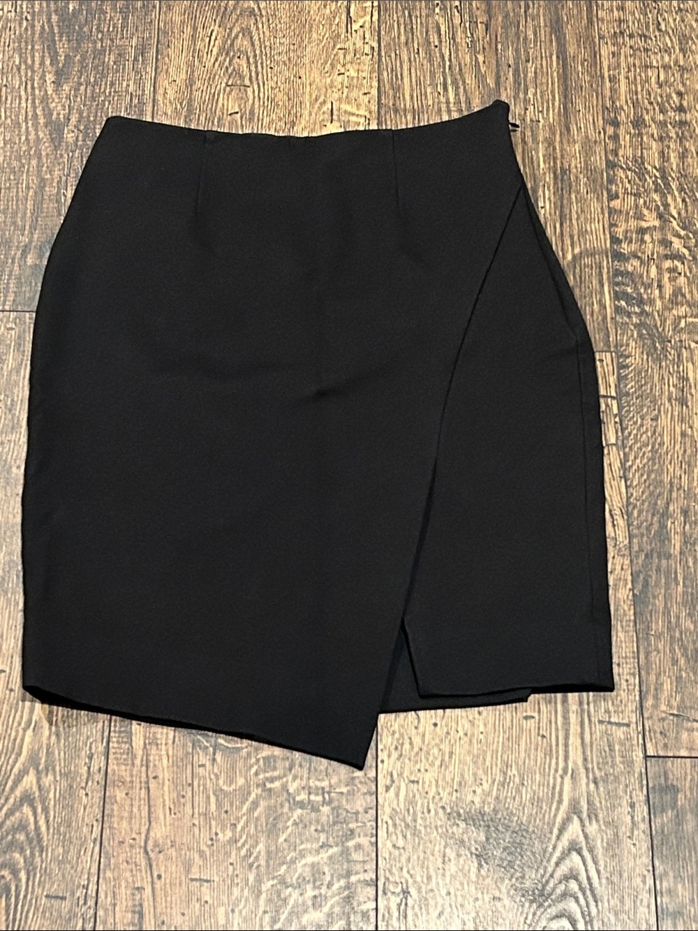 White House Black Market Black Asymmetrical Pencil Skirt